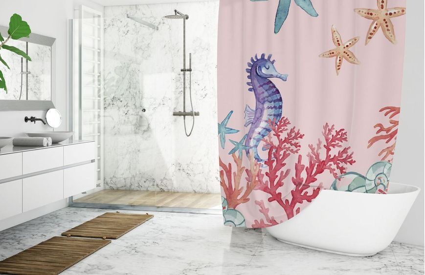 Штора для ванної Sea Horse Tropichome 180x200 cм 2010 Vin фото