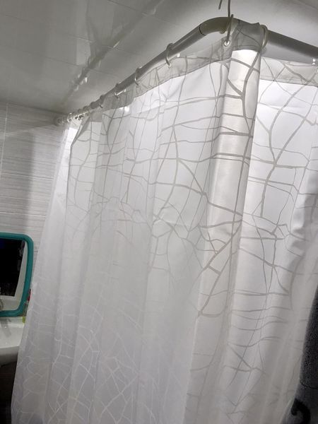 Шторка у ванну широка для великої ванної 240х200 см Тропік Marble 112 Vin фото