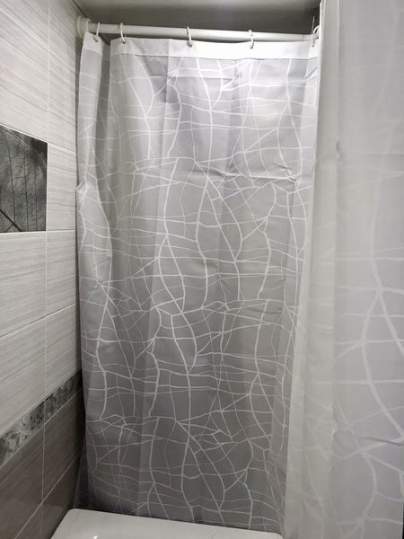 Шторка у ванну широка для великої ванної 240х200 см Тропік Marble 112 Vin фото