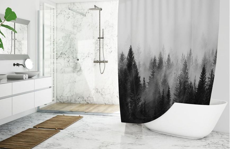 Штора для ванної Forest View Tropichome 180x200 cм 2102 Vin фото