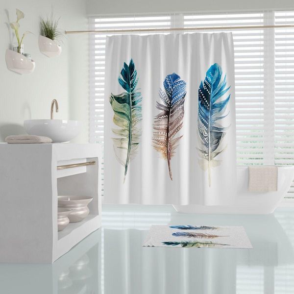 Штора для ванної Plume Tropichome 180x200 cм 2655 Vin фото