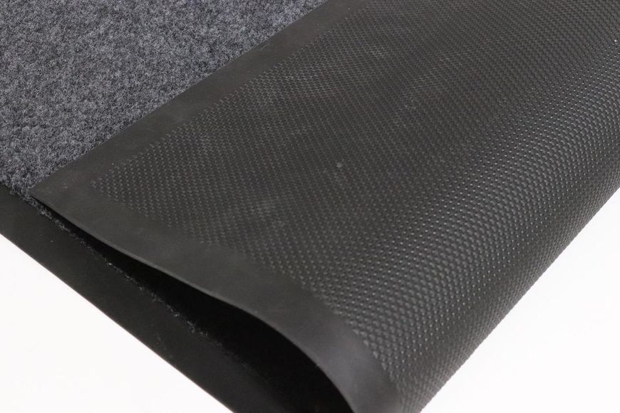 Грязезащитный коврик 80х120 см Velour Mat серый на вход на резиновой основе 2581 Vin фото