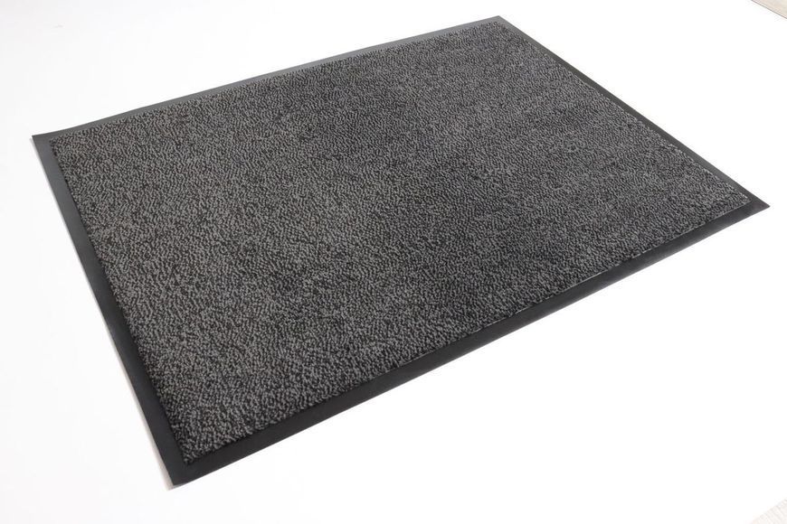 Грязезащитный коврик 80х120 см Velour Mat серый на вход на резиновой основе 2581 Vin фото