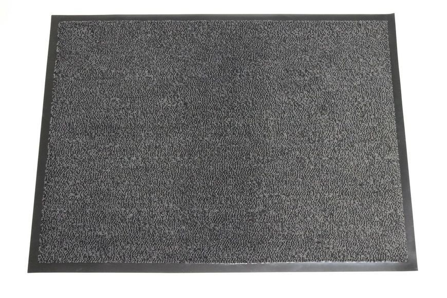 Грязезащитный коврик 80х120 см Velour Mat серый на вход на резиновой основе 2581 Vin фото