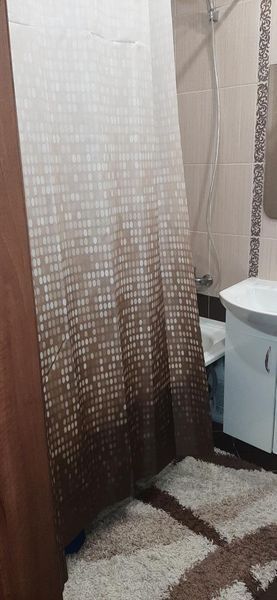 Штора для ванної водовідштовхувальна Туреччина 120х200 см тканинна з візерунком коричнева 290 Vin фото